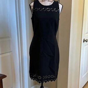 LOFT Black Sleeveless Mini Dress